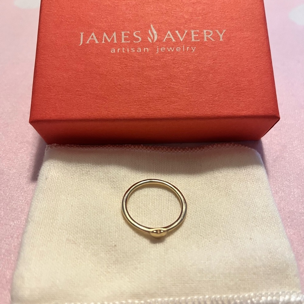 James Avery Gold Heart Ring - Picture 8 of 9